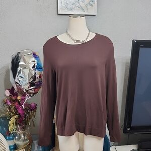 Athleta Brown Athletic Lightly Perforated Top Women's XL